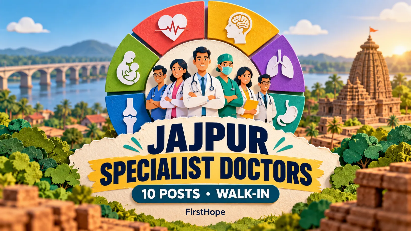 JAJPUR SPECIALIST DOCTORS — 10 POSTS • WALK-IN. FirstHope career and exam update.