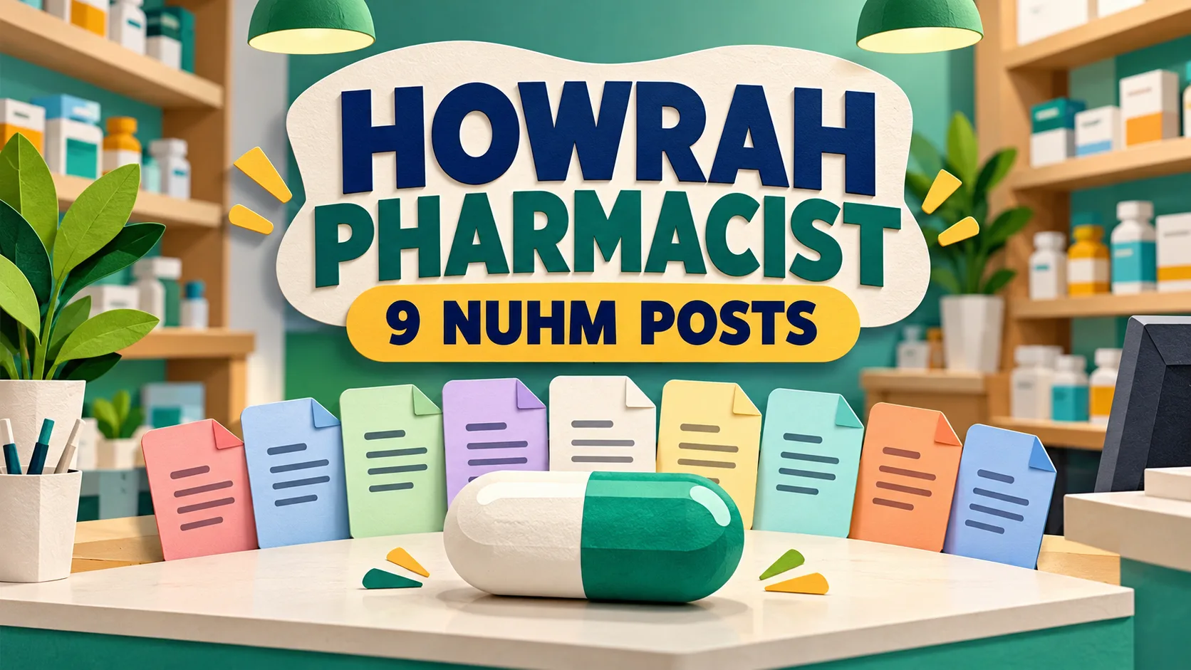 HOWRAH PHARMACIST — 9 NUHM POSTS. FirstHope career and exam update.