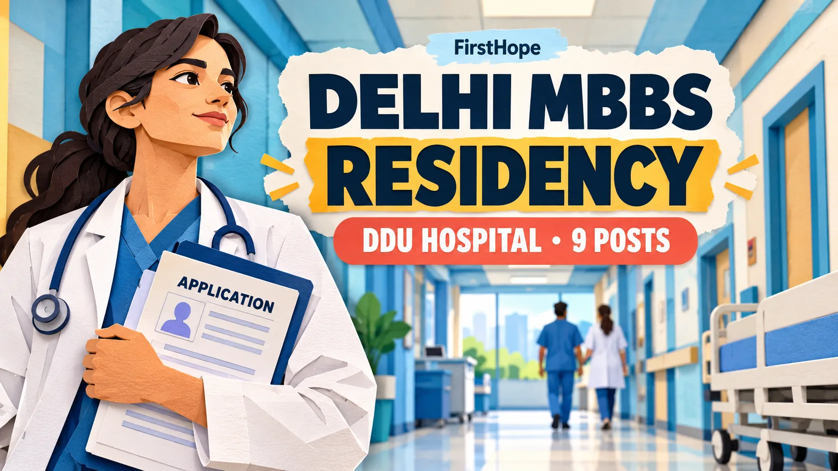 DELHI MBBS RESIDENCY — DDU HOSPITAL • 9 POSTS. FirstHope career and exam update.