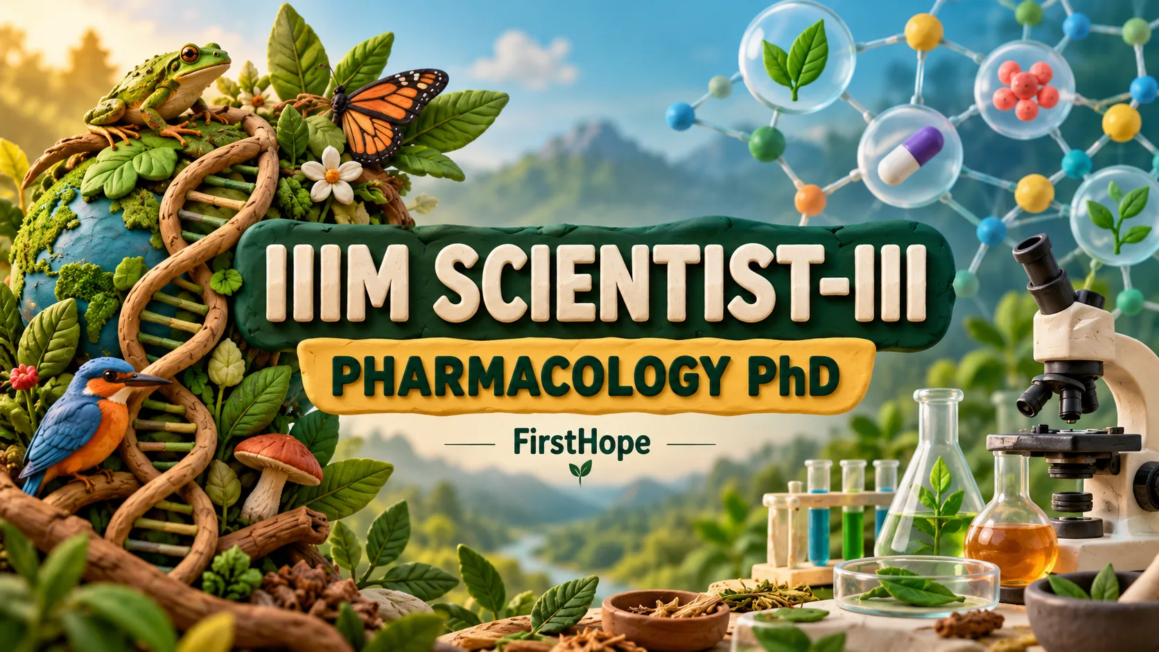 IIIM SCIENTIST-III — PHARMACOLOGY PhD. FirstHope career and exam update.