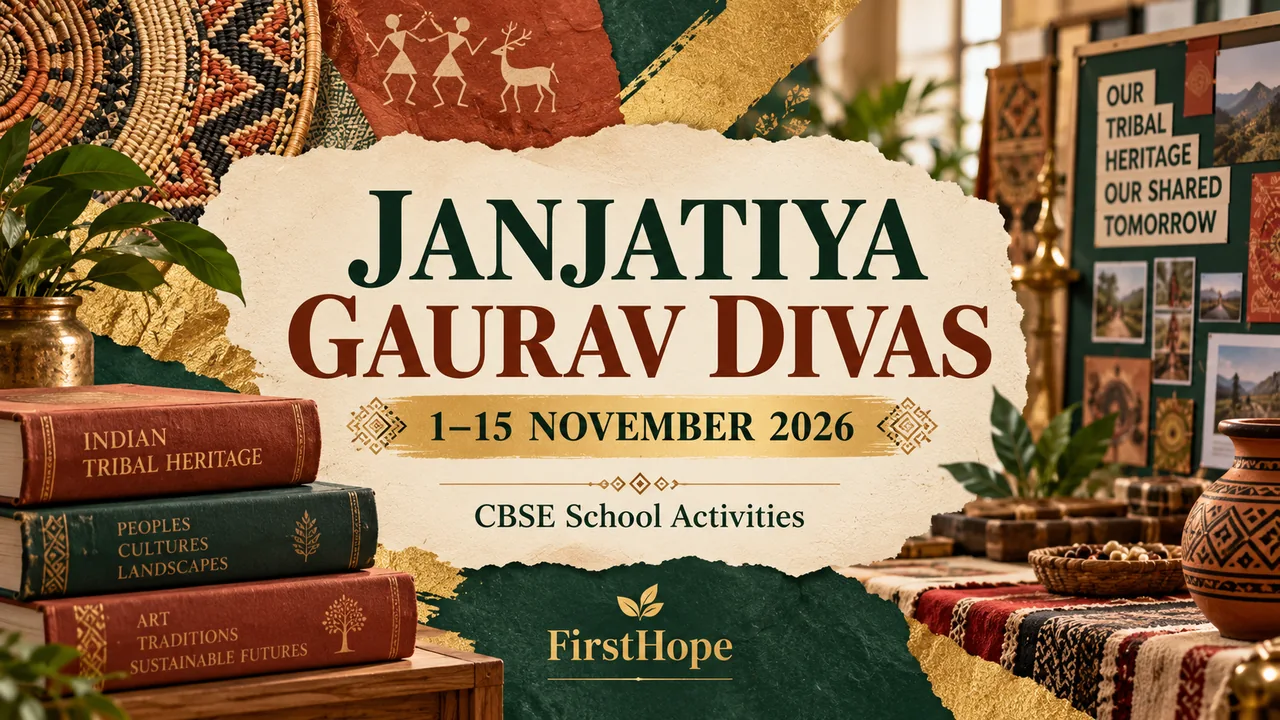 CBSE Janjatiya Gaurav Divas 2026: Activities for 1–15 November — FirstHope student update