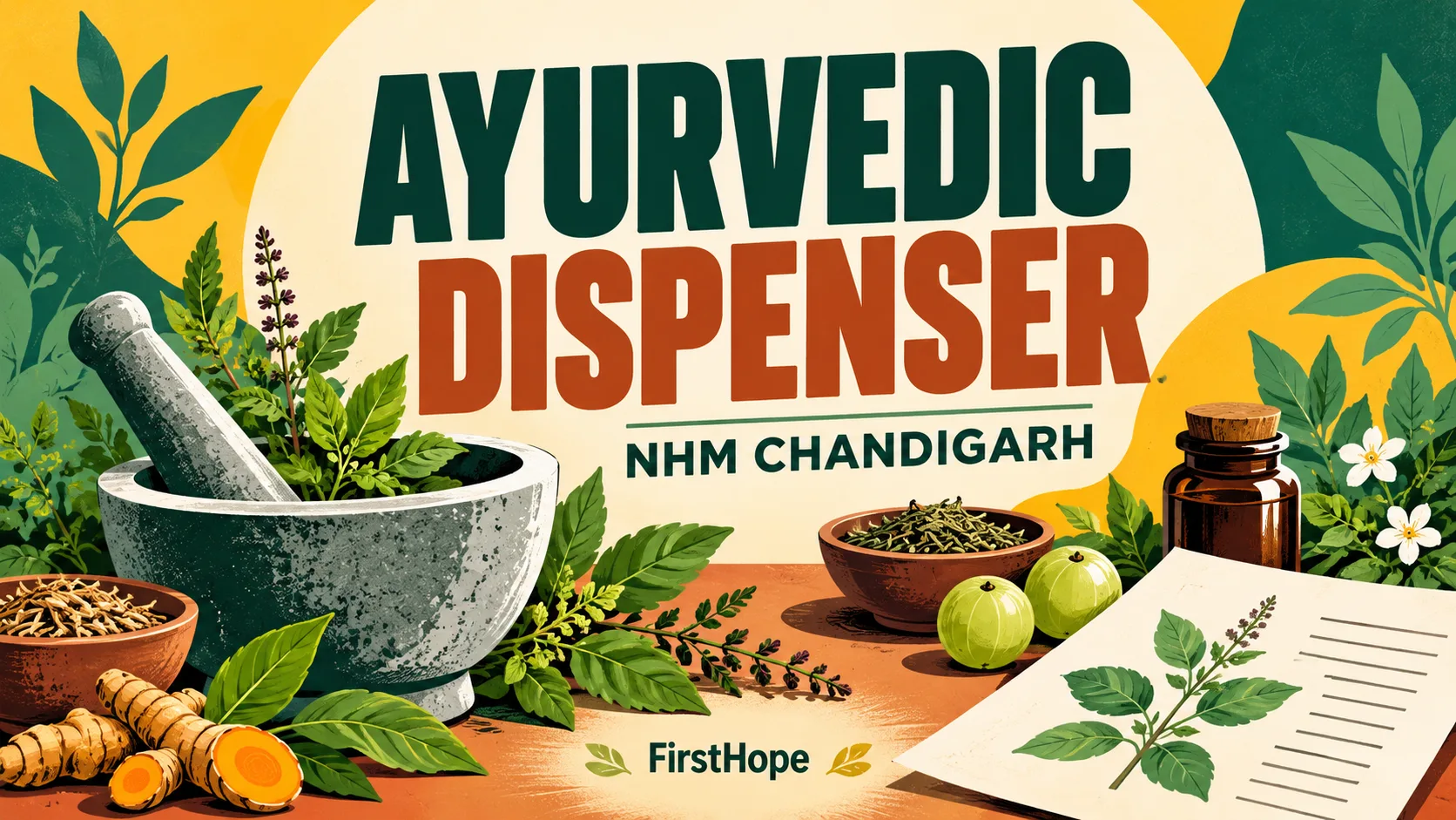 AYURVEDIC DISPENSER — NHM CHANDIGARH. FirstHope career and exam update.