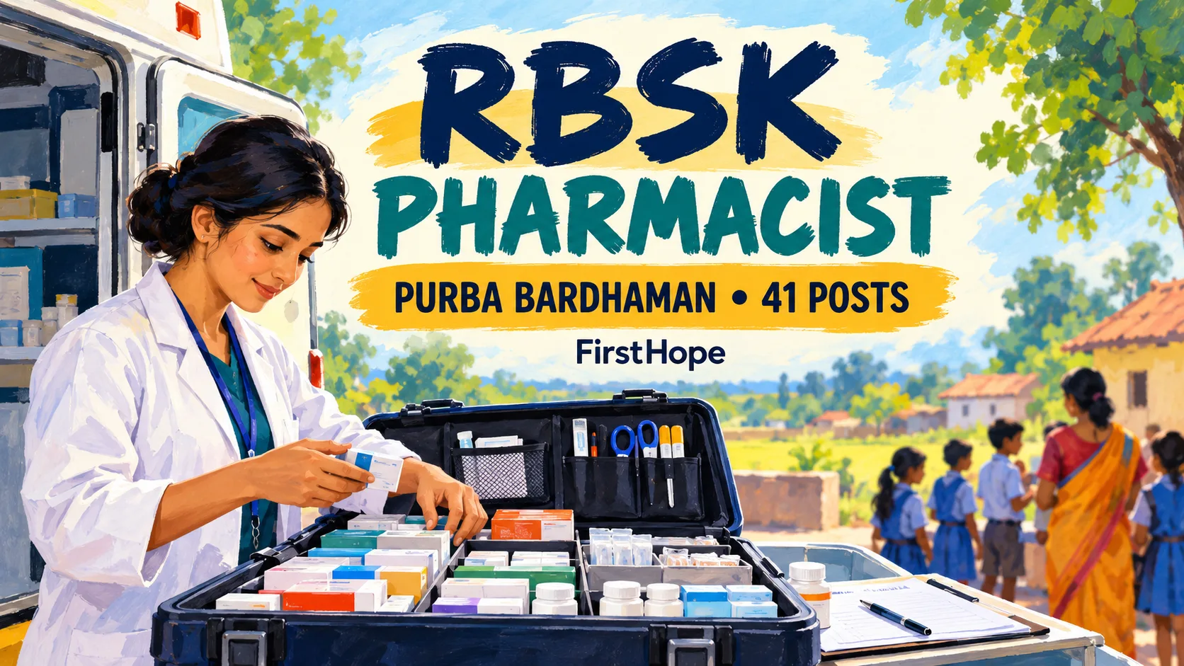 RBSK PHARMACIST — PURBA BARDHAMAN • 41 POSTS. FirstHope career and exam update.