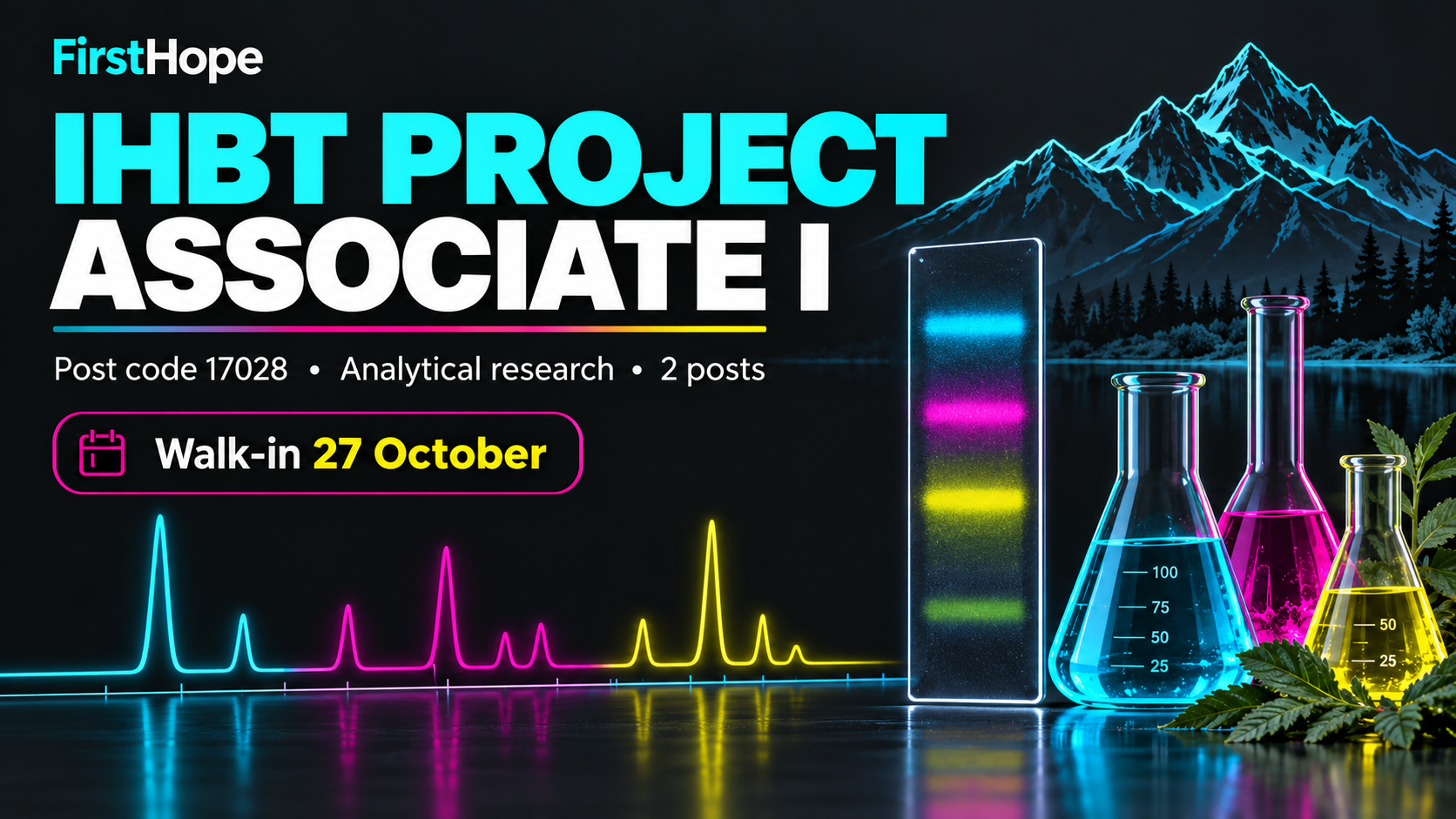 CSIR-IHBT, Palampur ihbt project associate i cover, with Post code 17028 • Analytical research • 2 posts and interview date text.
