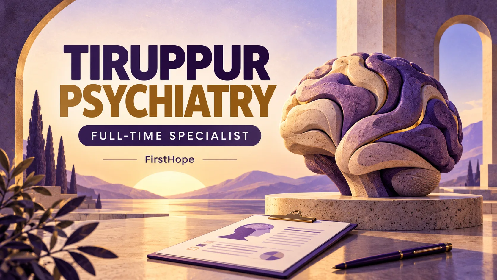 TIRUPPUR PSYCHIATRY — FULL-TIME SPECIALIST. FirstHope career and exam update.