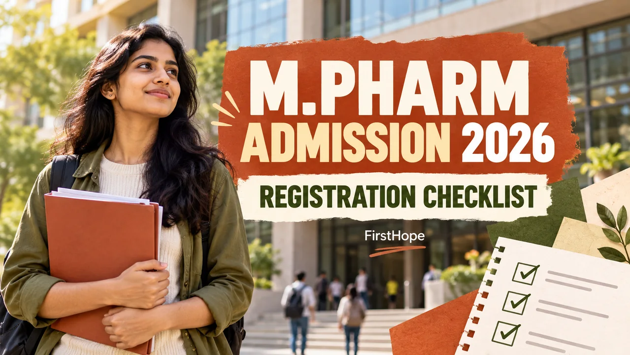 M.Pharm Admission 2026: Maharashtra Registration and CAP Dates — FirstHope study and career guide.