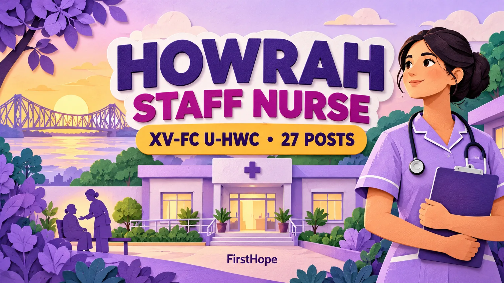 HOWRAH STAFF NURSE — XV-FC U-HWC • 27 POSTS. FirstHope career and exam update.