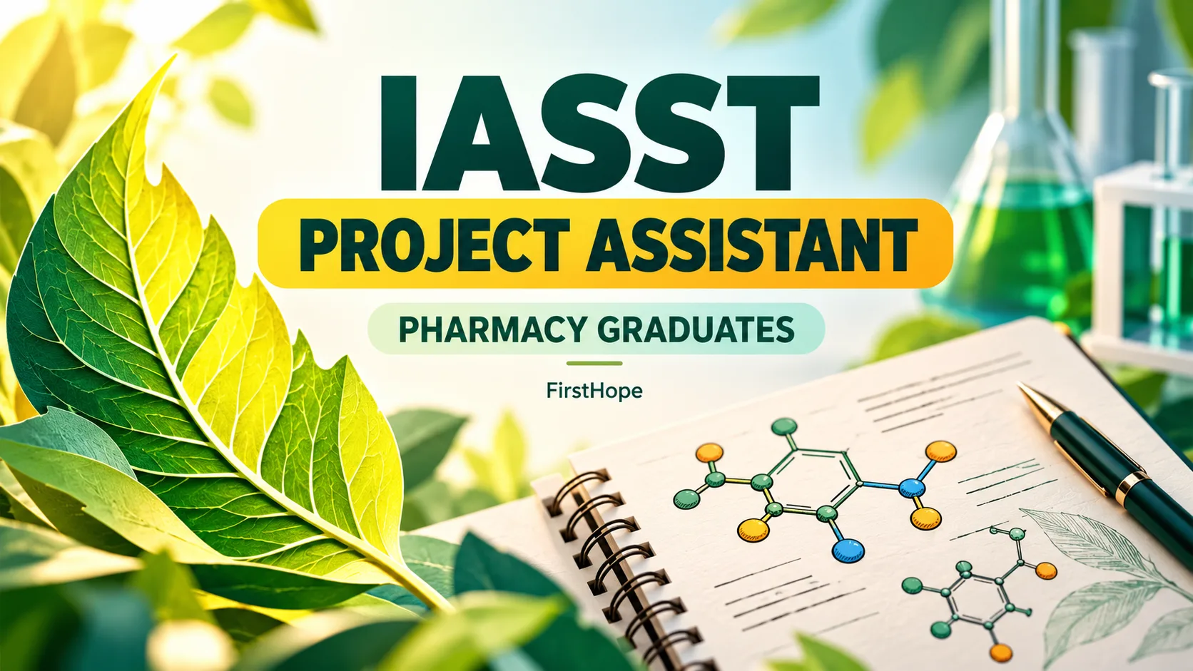 IASST PROJECT ASSISTANT — PHARMACY GRADUATES. FirstHope career and exam update.