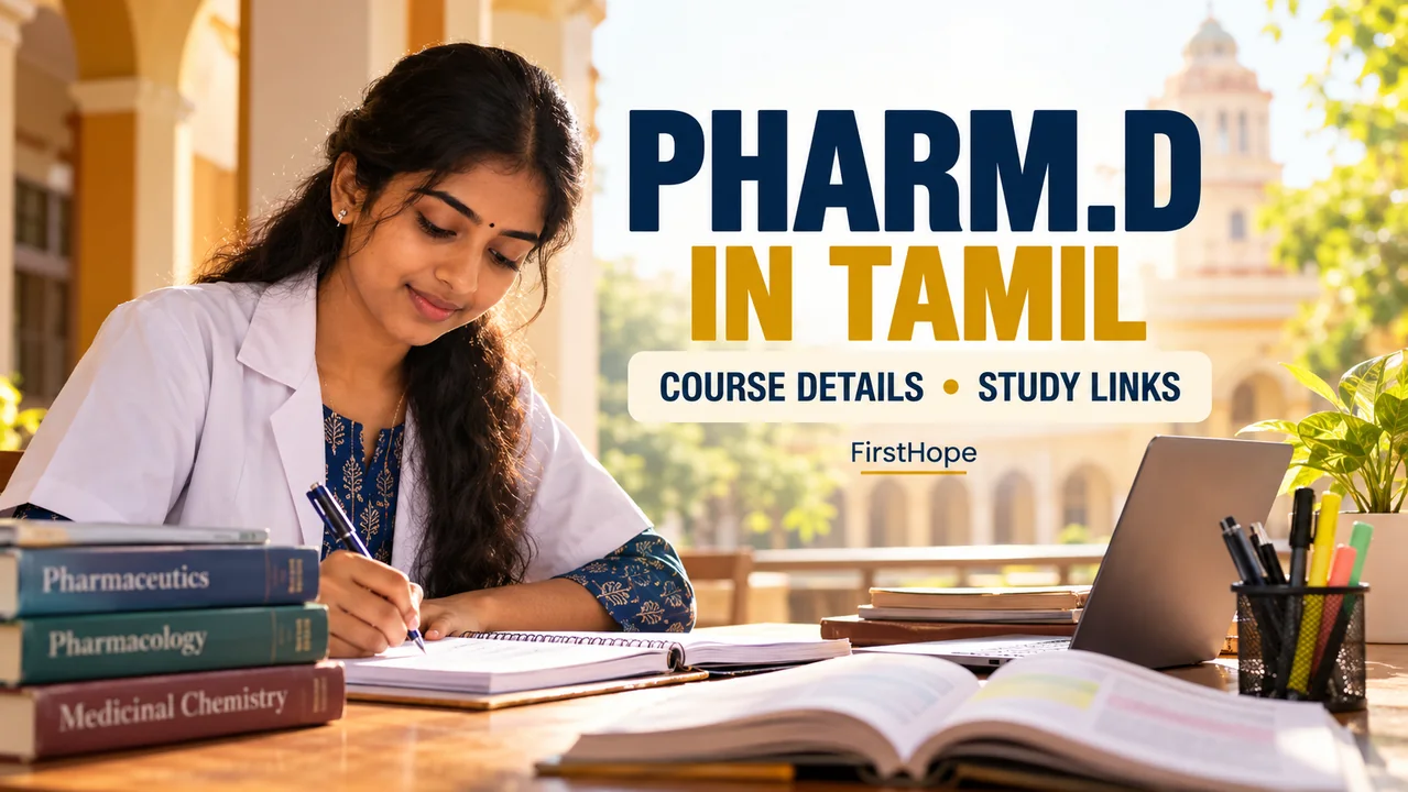 Pharm.D Course Details in Tamil: படிப்பு காலம், பாடங்கள் — FirstHope study and career guide.