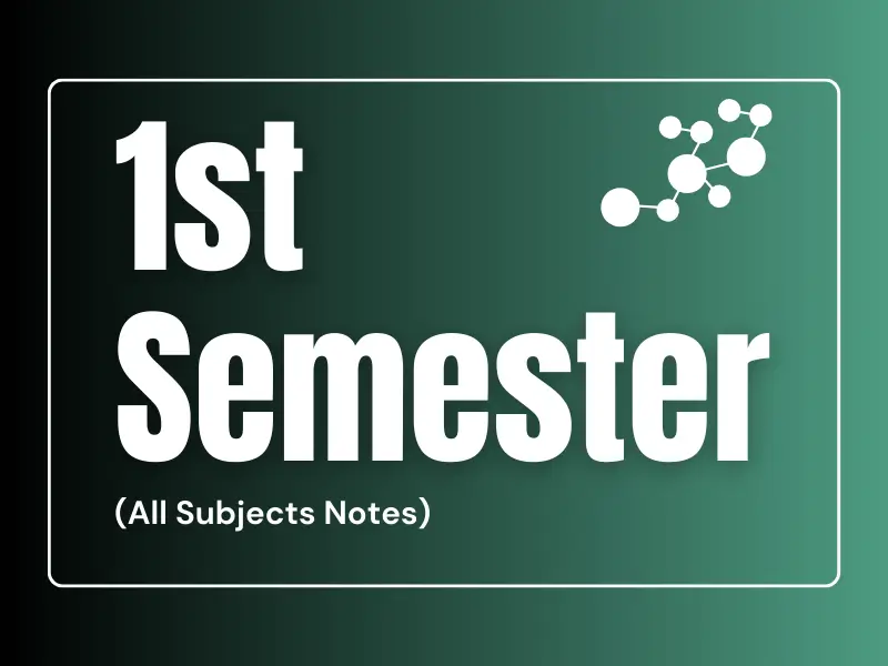 B Pharmacy 1th semester