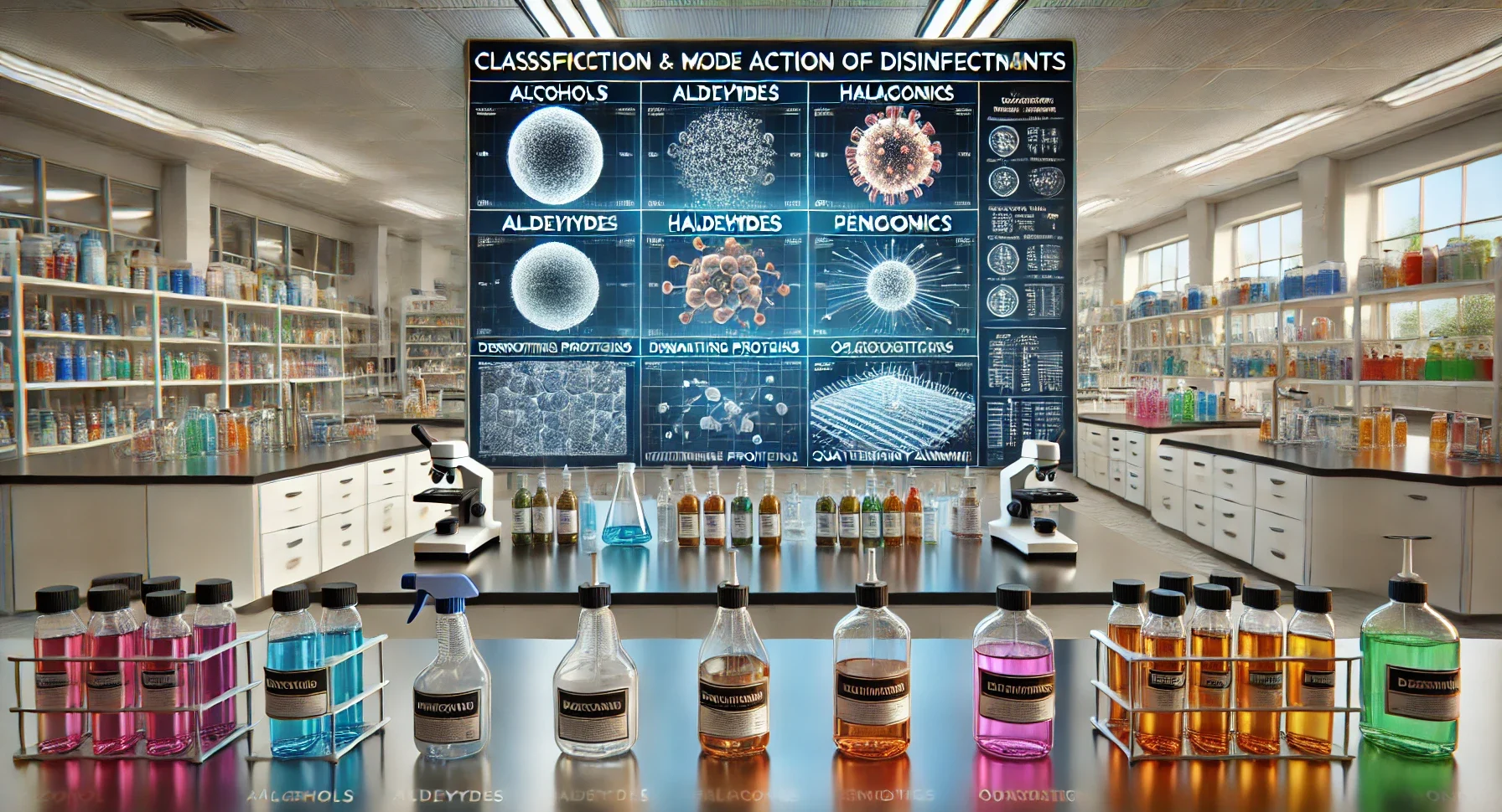 Classification and Mode of Action of Disinfectants