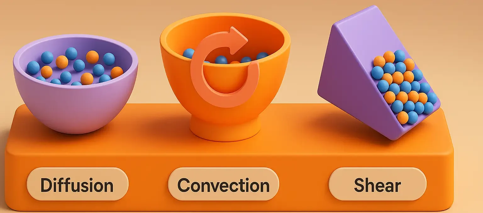 Mechanism of Solid Mixing