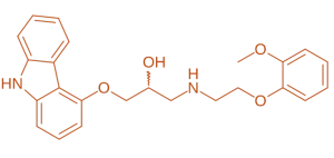 Structure of Carvedilol 