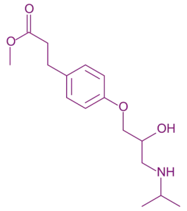Structure of Esmolol Structure of Esmolol