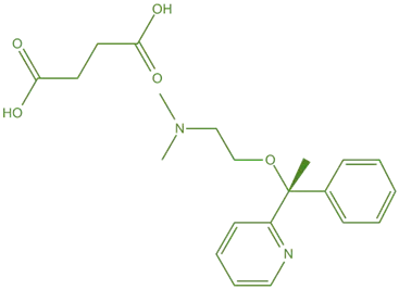 Structure of Doxylamine Succinate Structure of Doxylamine Succinate