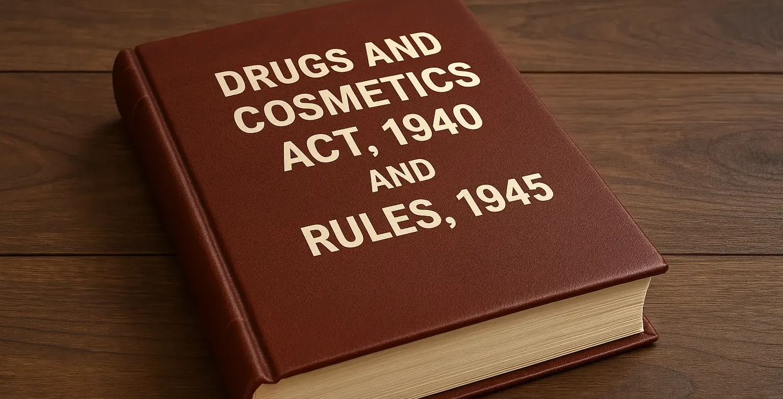 Drugs and Cosmetics Act 1940 and Rules 1945