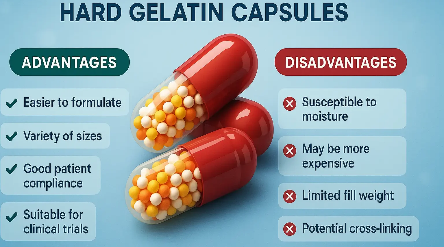 Hard gelatin capsules