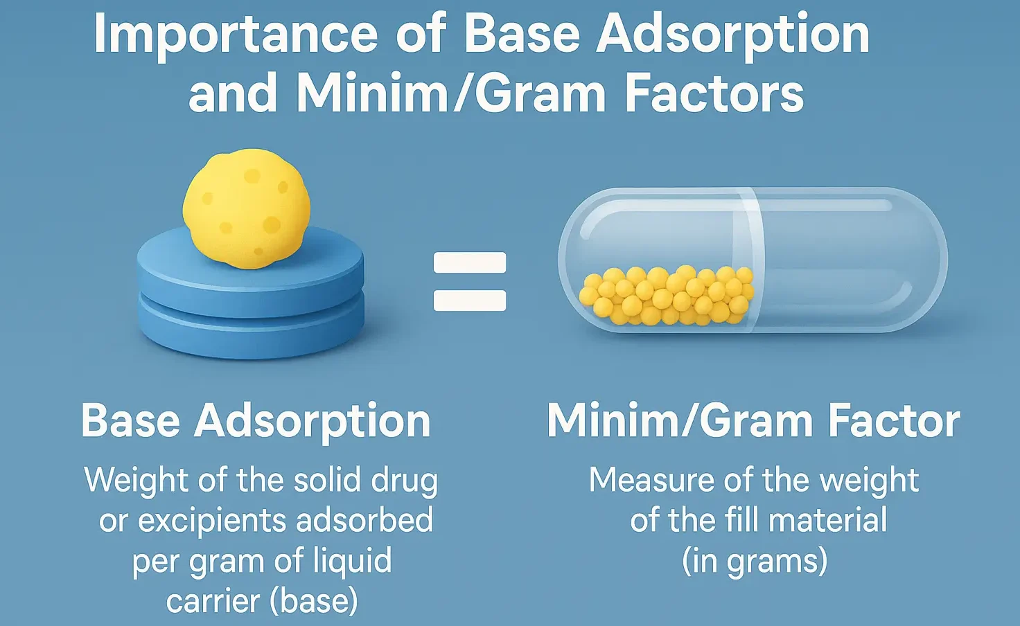 Importance of Base Adsorption and Minim/Gram Factors