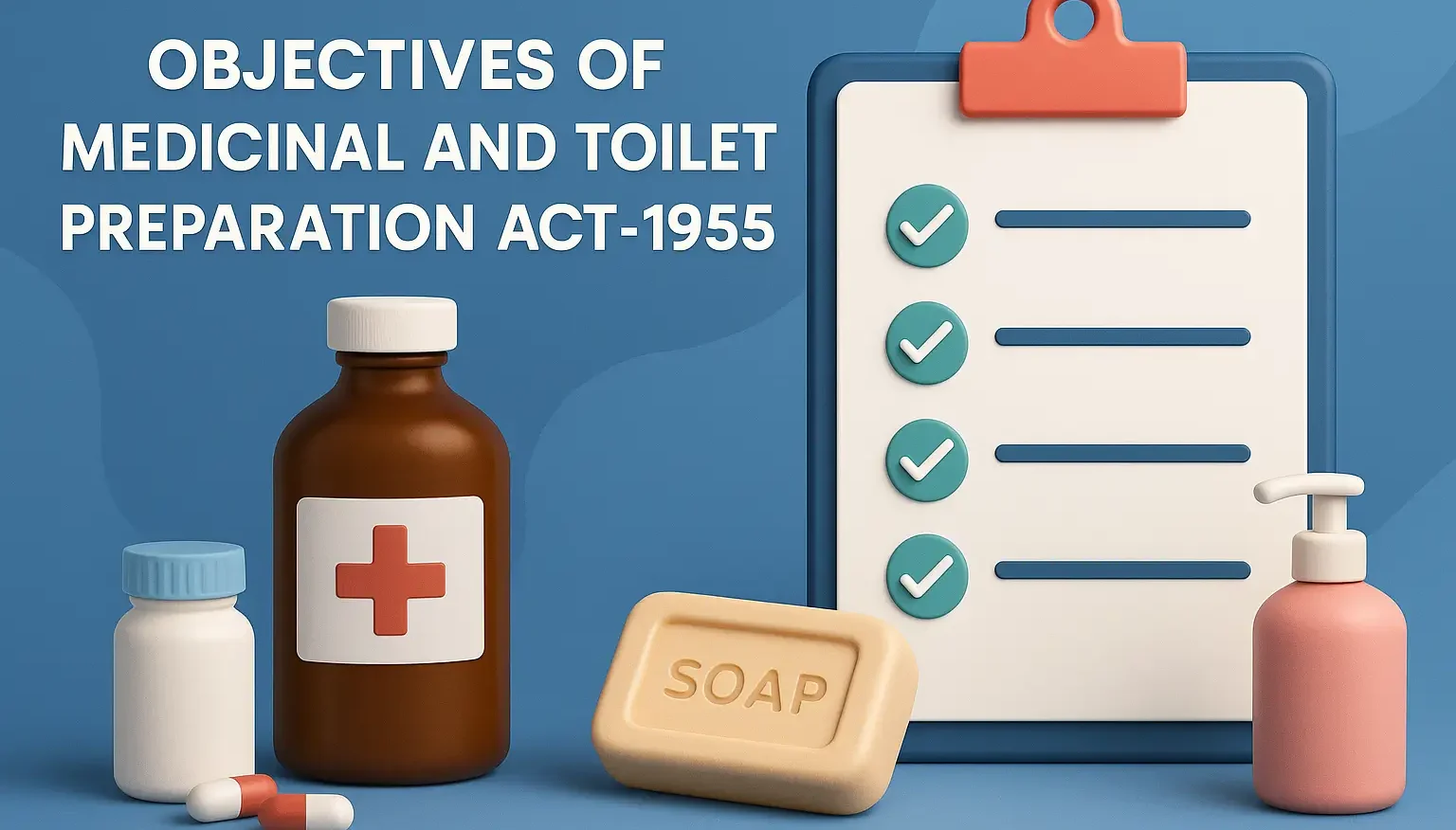Objectives of Medicinal and Toilet Preparation Act-1955