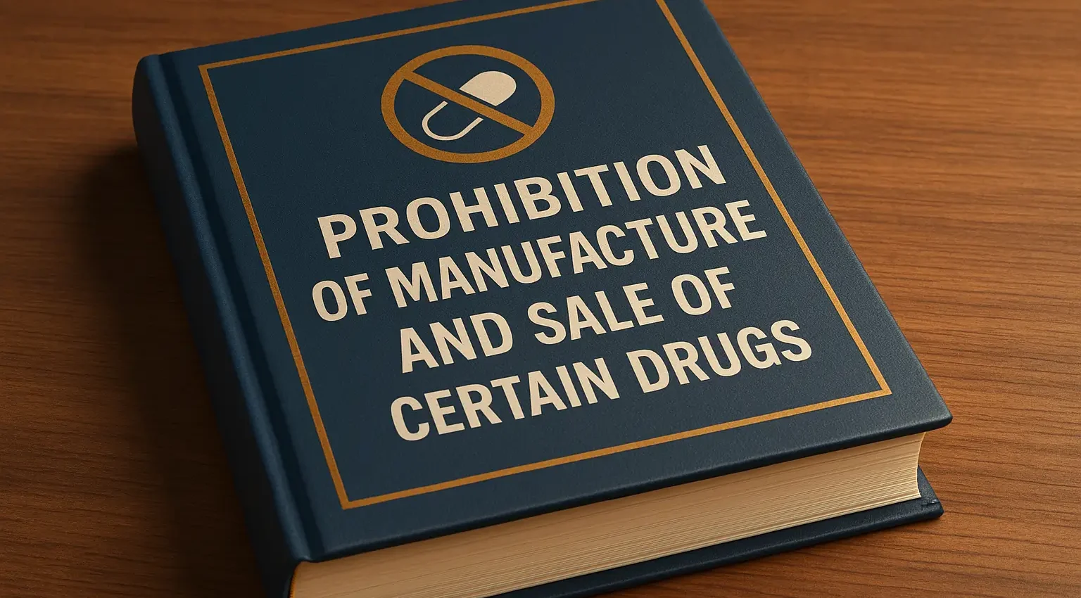 Prohibition of Manufacture and Sale of Certain Drugs