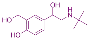 Structure of Salbutamol (Albuterol) Salbutamol Structure