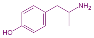Structure of Hydroxyamphetamine Hydroxyamphetamine Structure