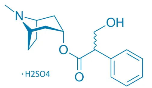 Chemical Structure of Atropine Sulfate