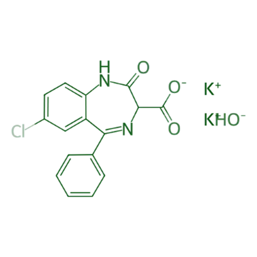 Chemical Structure of Clorazepate Dipotassium