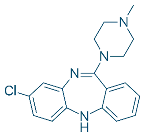 Chemical Structure of Clozapine