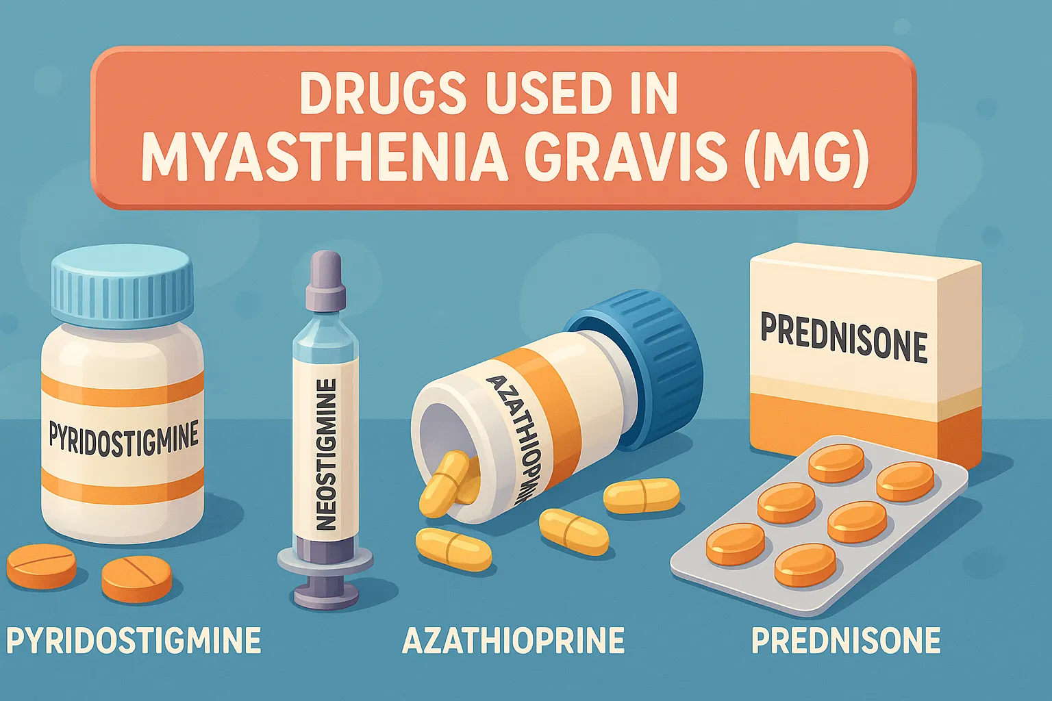 Drugs Used in Myasthenia Gravis (MG)