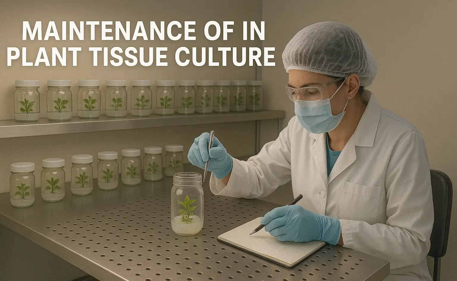 Maintenance of in plant tissue culture