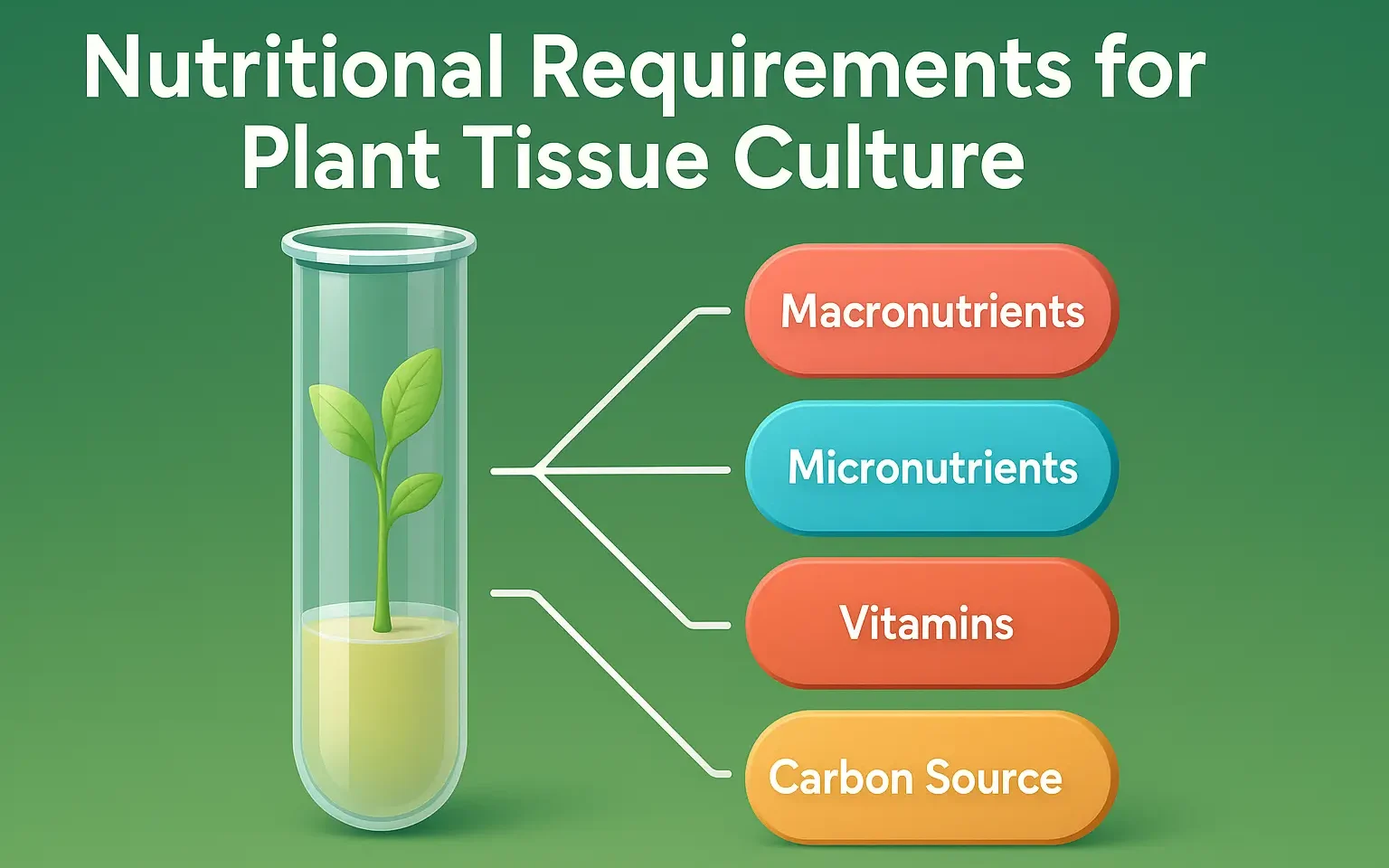Nutritional Requirements for Plant Tissue Culture
