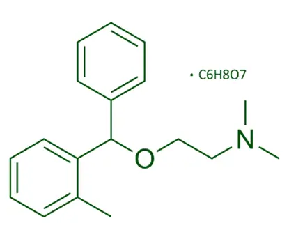 Chemical Structure of Orphenadrine Citrate