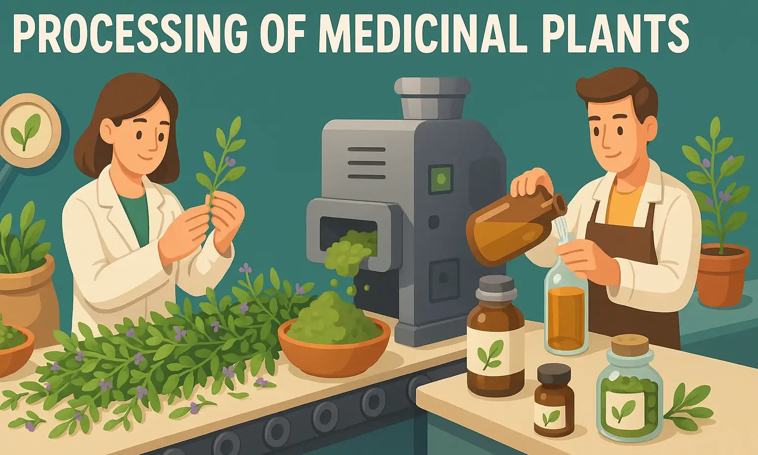 Processing of Medicinal Plants