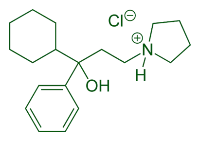  Chemical Structure of Procyclidine Hydrochloride
