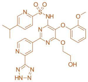 Structure of Tezosentan Structure of Tezosentan
