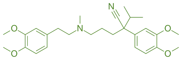 structure of Verapamil structure of Verapamil