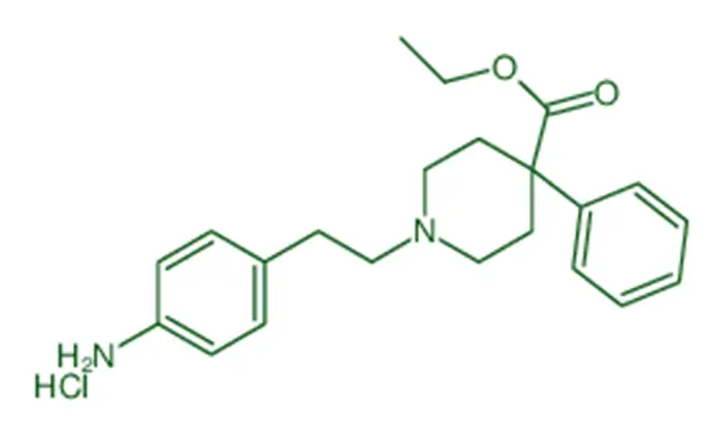 Chemical Structure of Anileridine Hydrochloride