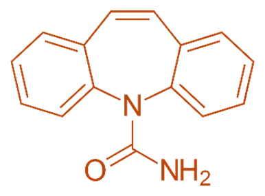Chemical Structure of Carbamazepine