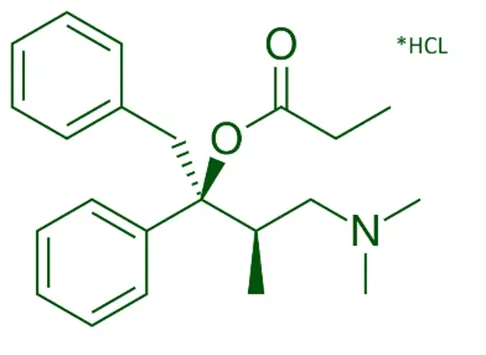 Chemical Structure of Propoxyphene Hydrochloride