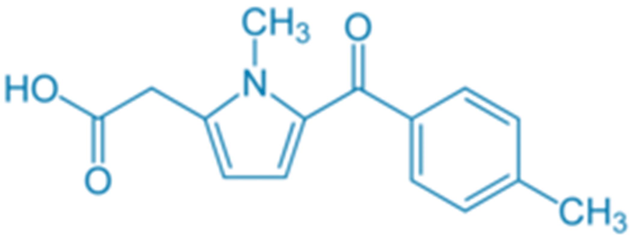 Chemical Structure of Tolmetin