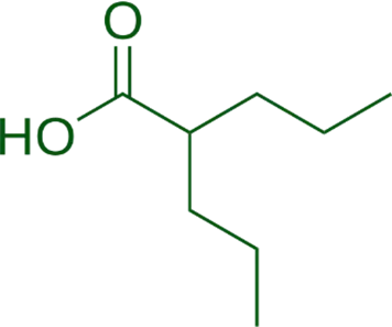 Chemical Structure of Valproic Acid