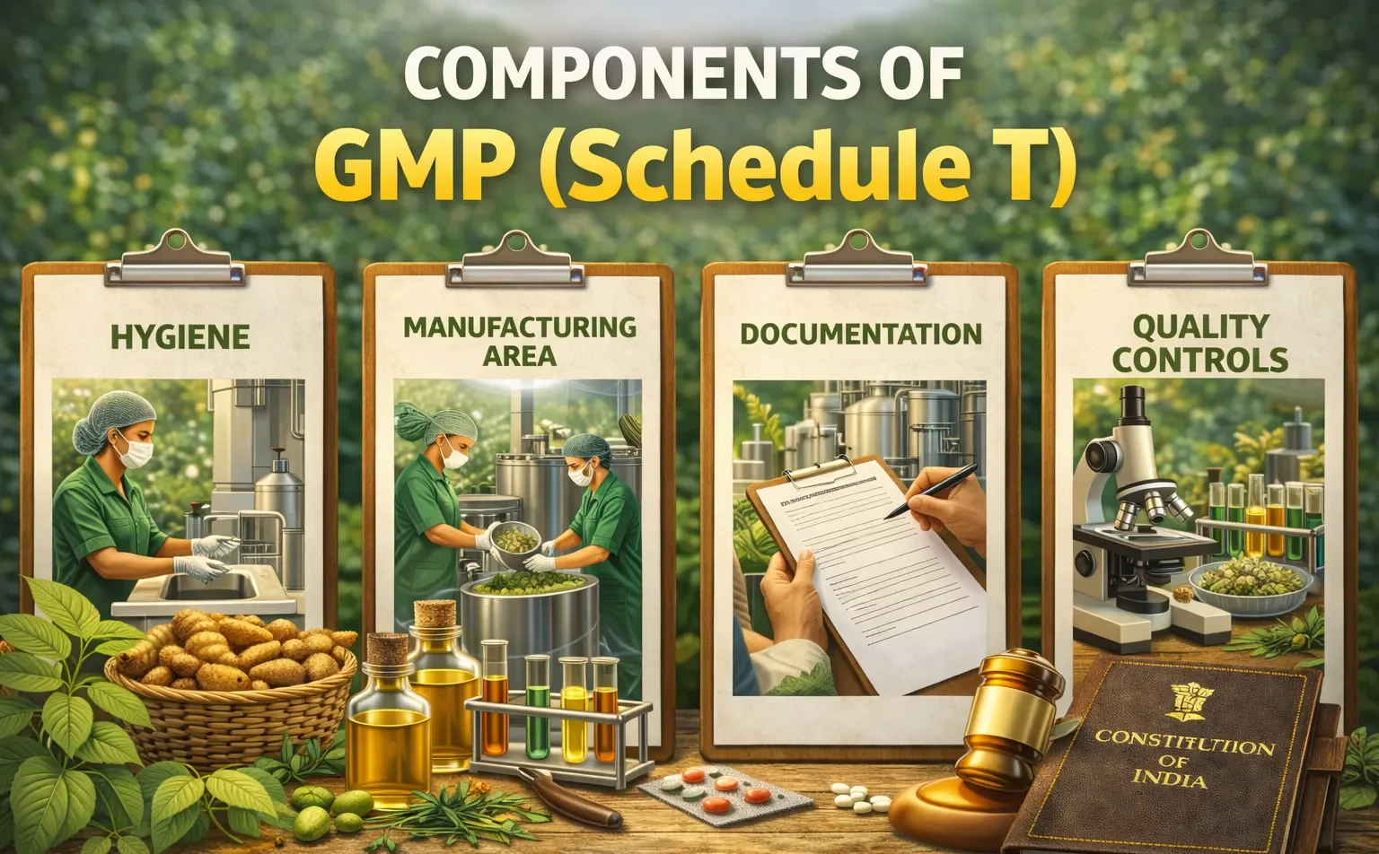 Components of GMP (Schedule T)