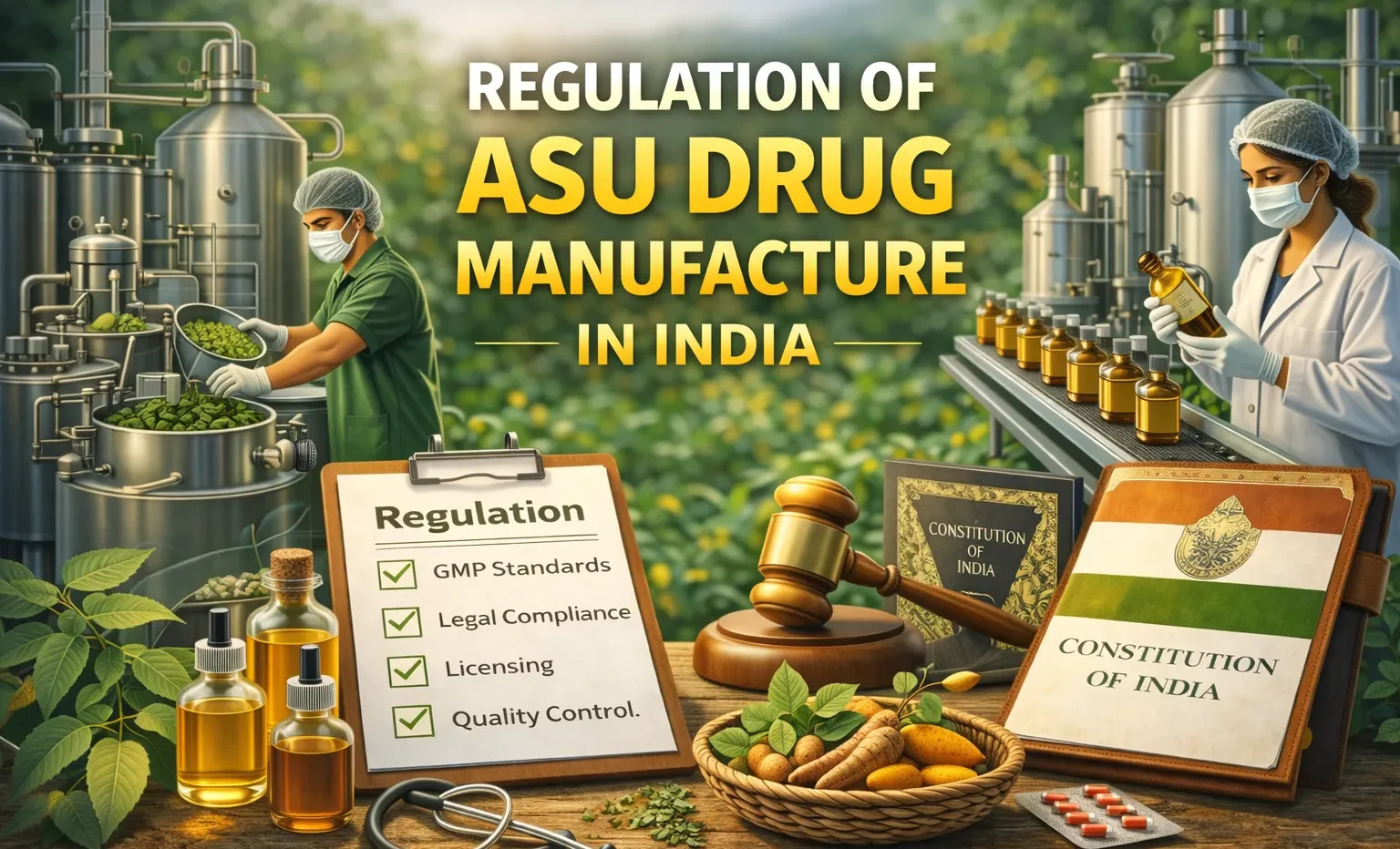 Regulation of ASU Drug Manufacture in India