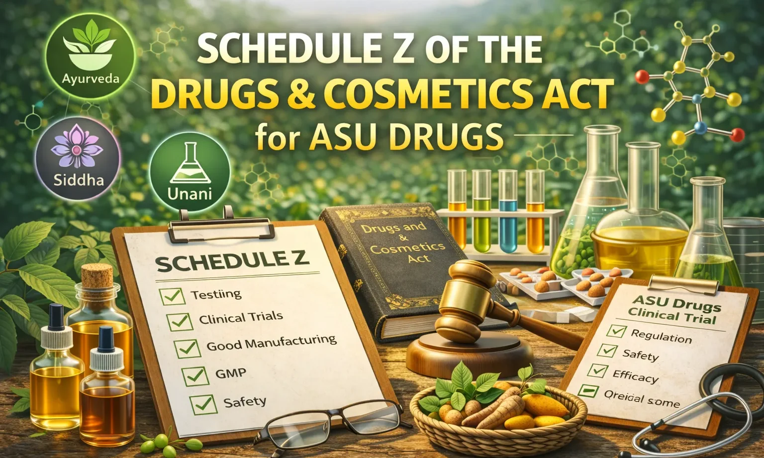 Schedule Z of the Drugs & Cosmetics Act for ASU Drugs