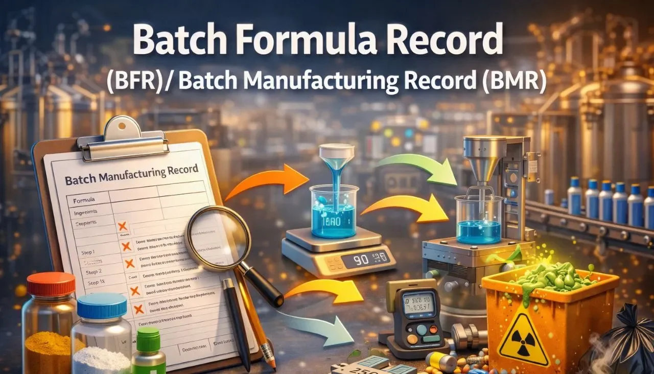 Batch Formula Record (BFR) / Batch Manufacturing Record (BMR)