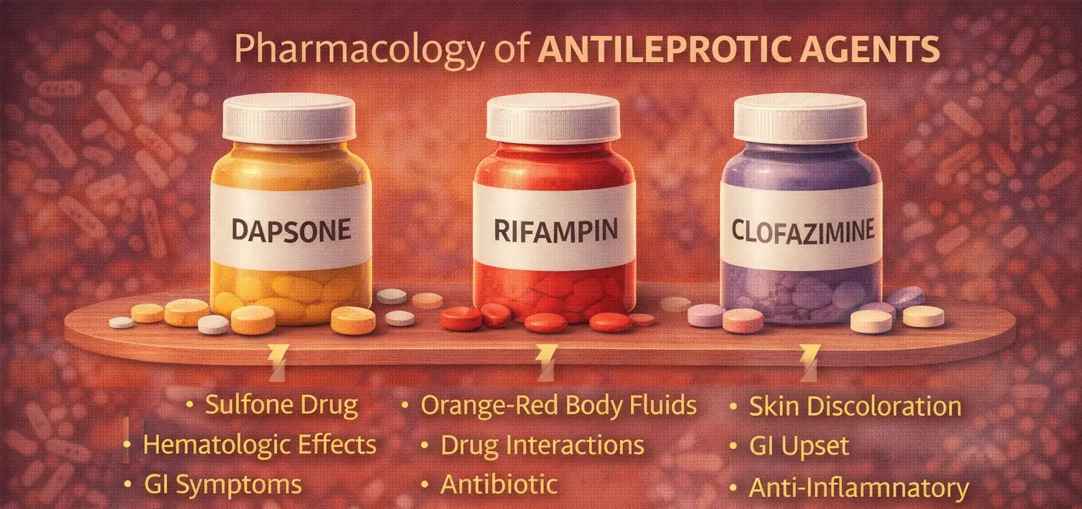 Pharmacology of Antileprotic Agents