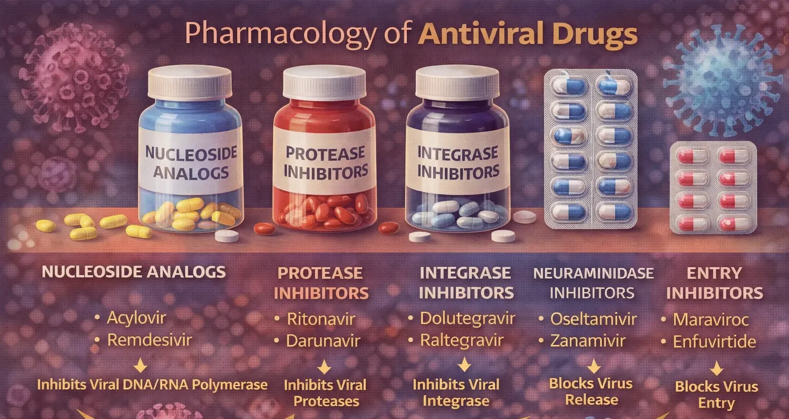 Pharmacology of Antiviral Drugs