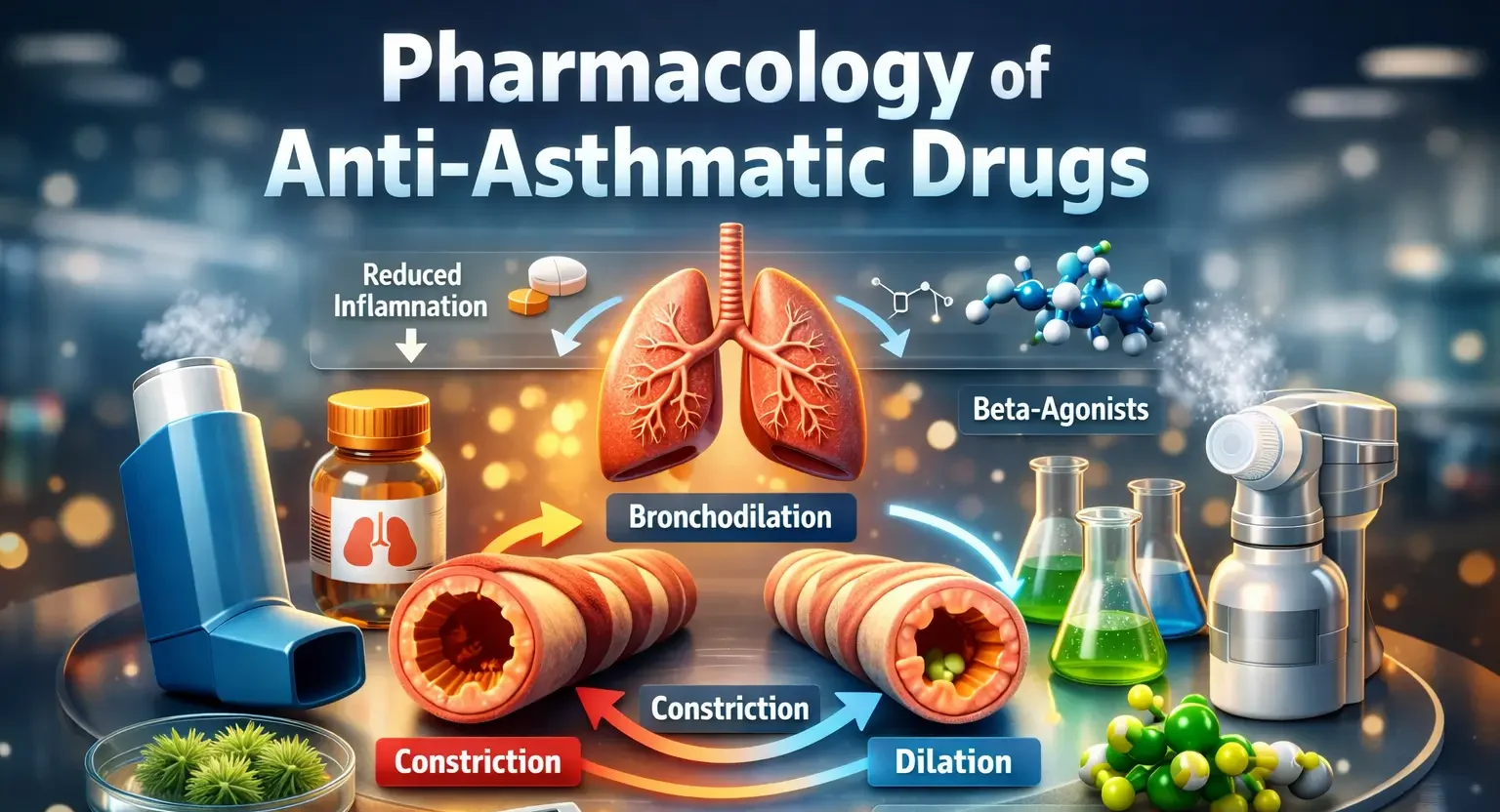 Pharmacology of anti-asthmatic drugs