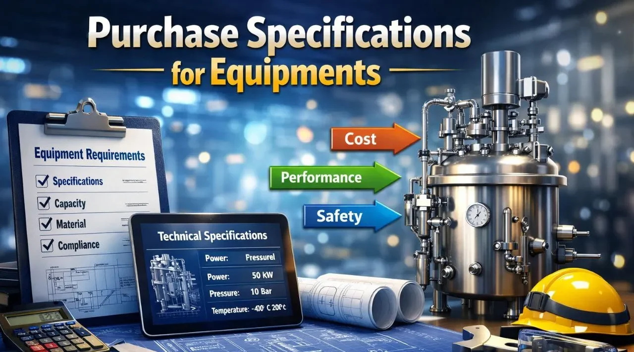 Purchase Specifications for Equipment